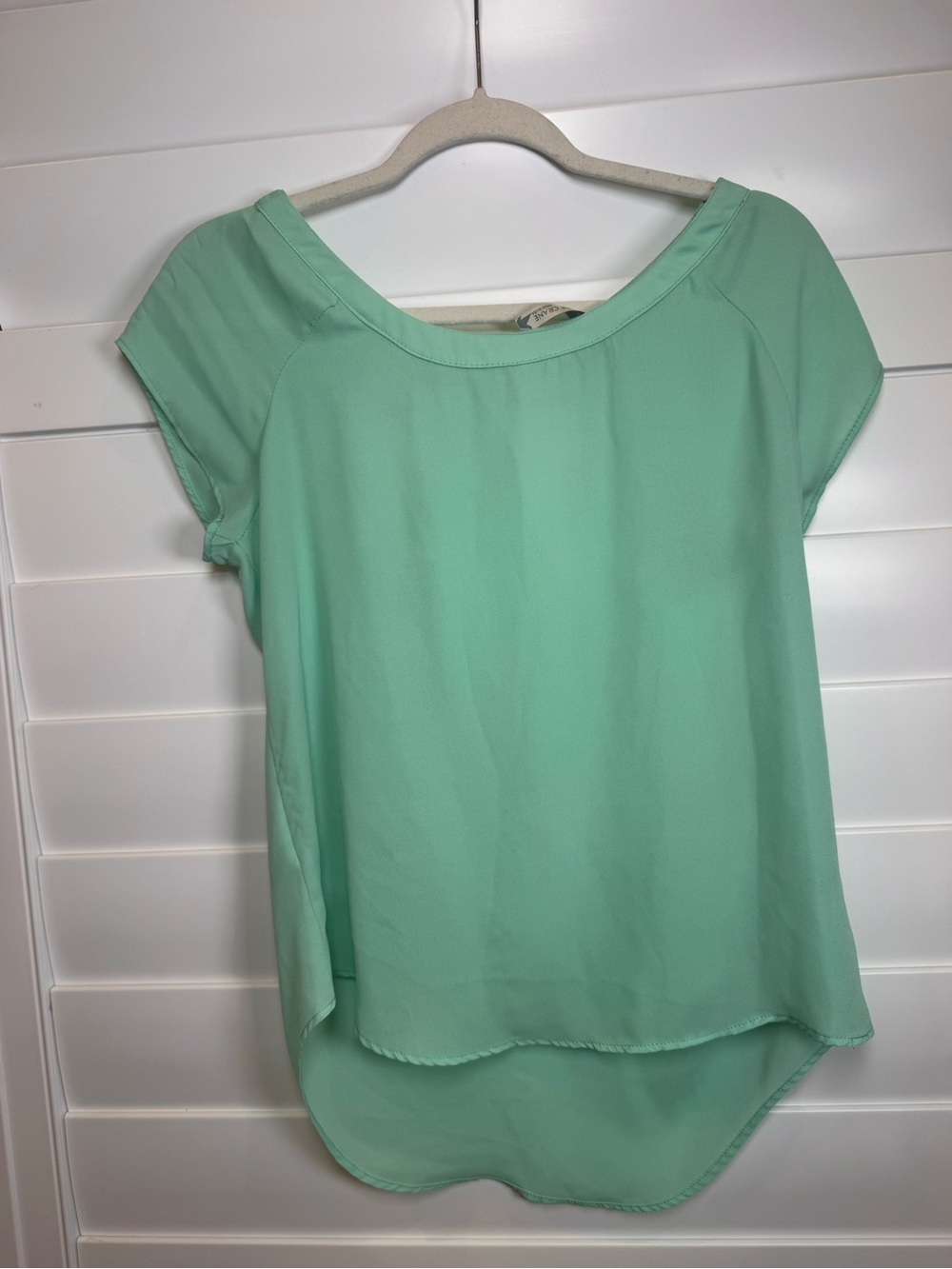 Paper Crane Mint Green Cap Sleeve Blouse